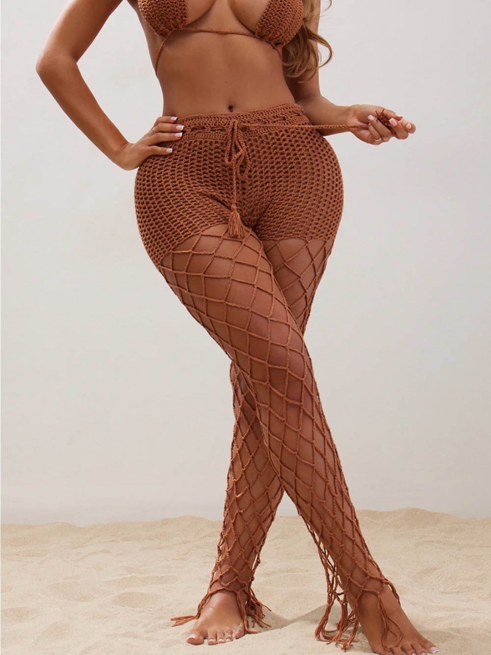 Beach Party Cover Up crochet pants